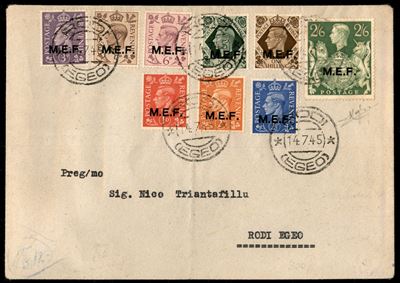 Italia / Occupazioni Straniere delle Colonie / Occupazione Britannica / M.e.f. / Posta Ordinaria