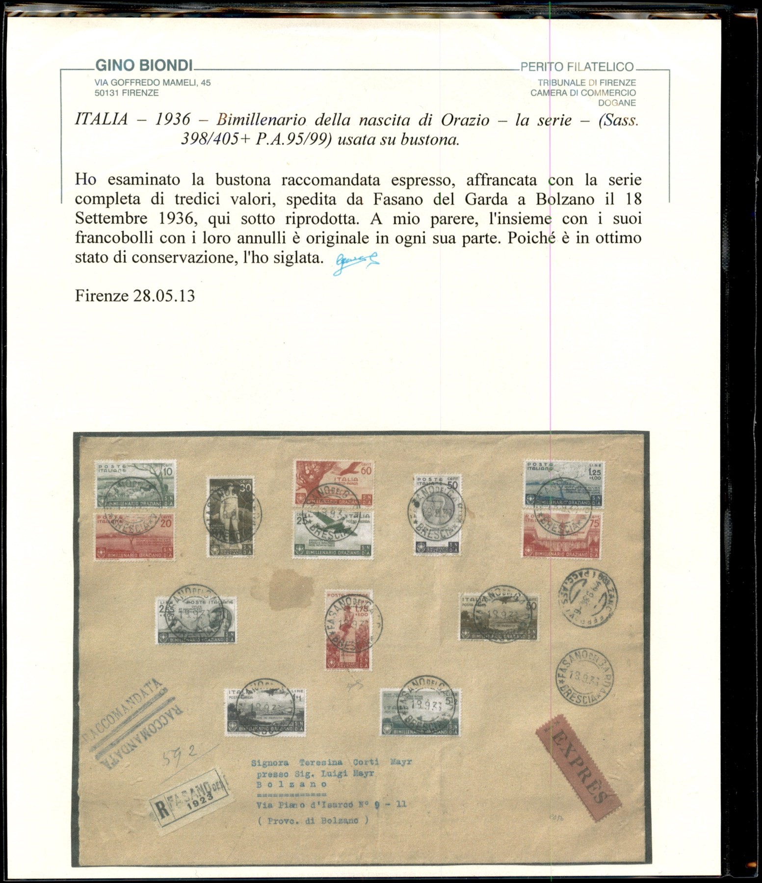 Italia / Regno / Vittorio Emanuele III / Posta Ordinaria + Aerea
