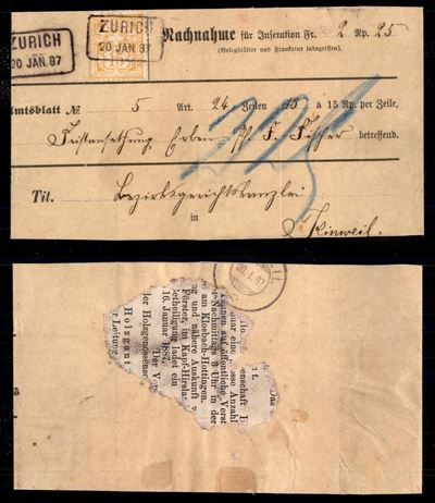 Svizzera / Posta Ordinaria