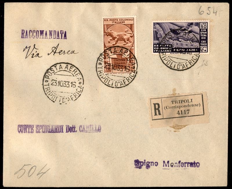 Italia / Colonie / Emissioni Generali / Aerogrammi