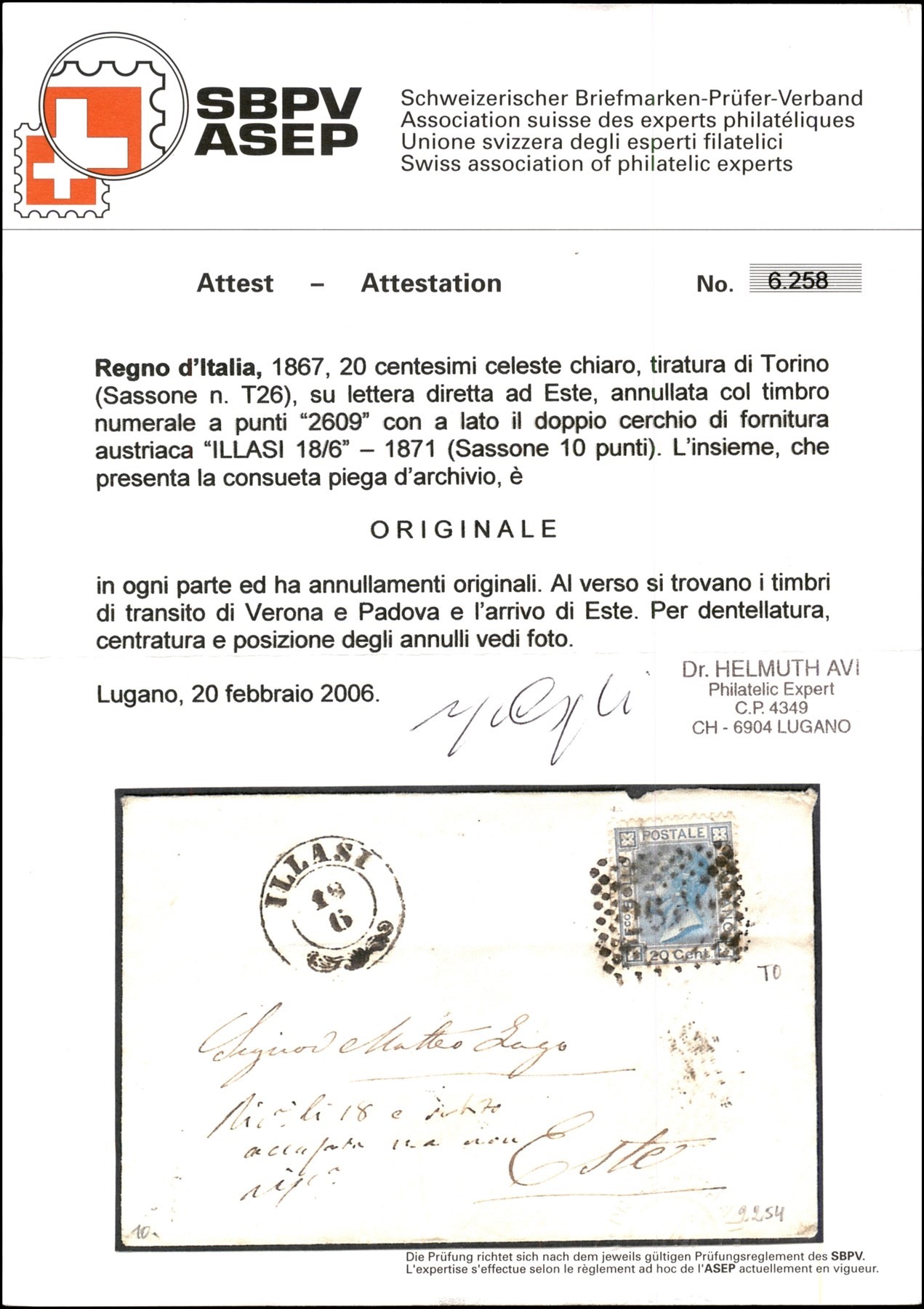 Italia / Regno / Vittorio Emanuele II / Posta Ordinaria