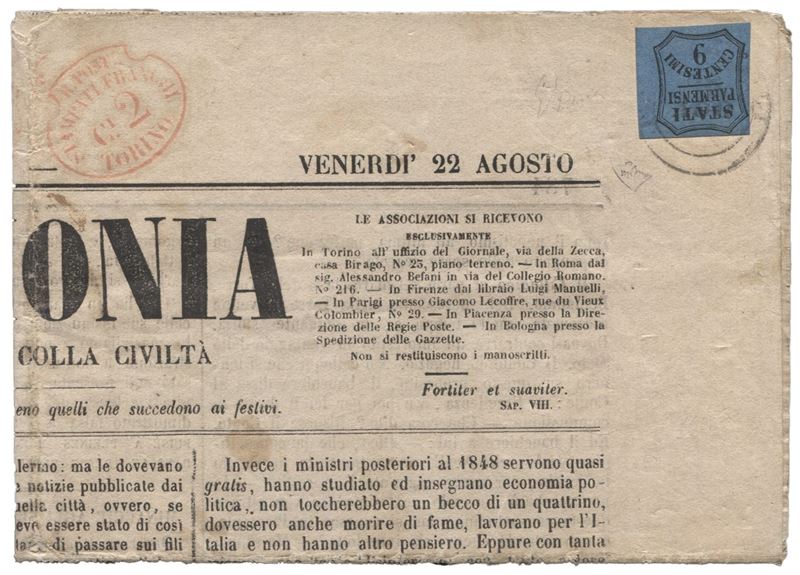 Italia / Antichi Stati Italiani / Parma / Posta Ordinaria