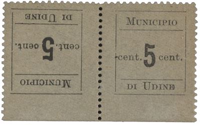 Italia / Occupazioni i Guerra Mondiale / Municipio di Udine / Posta Ordinaria