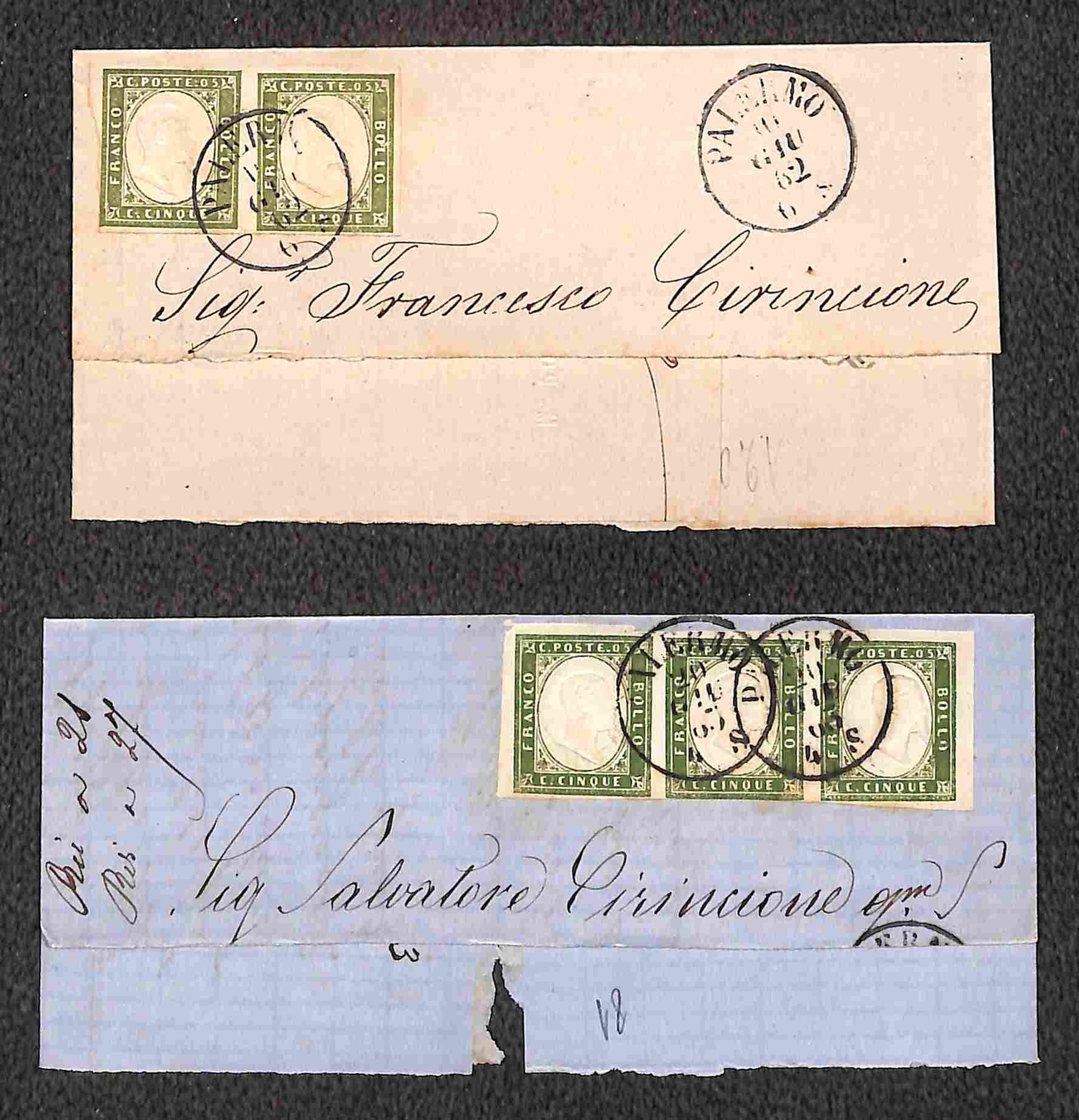 Italia / Regno / Vittorio Emanuele II / Posta Ordinaria