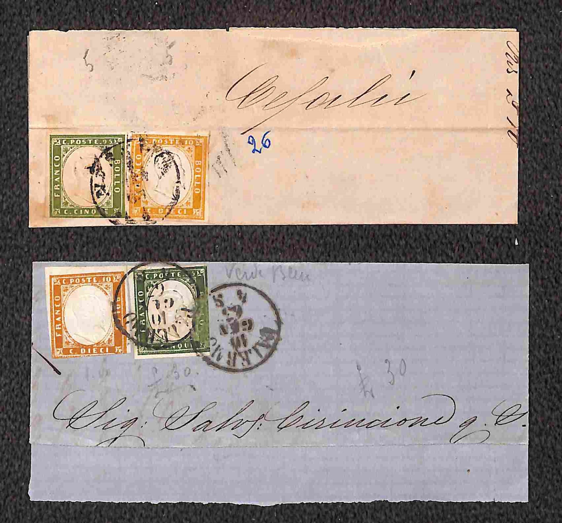 Italia / Regno / Vittorio Emanuele II / Posta Ordinaria