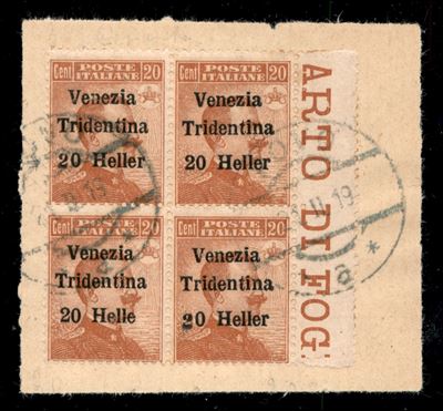 Italia / Occupazioni i Guerra Mondiale / Trentino-alto Adige / Posta Ordinaria
