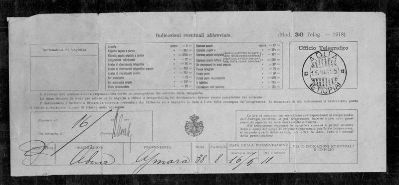 Italia / Colonie / Etiopia / Francobolli per Telegrafo