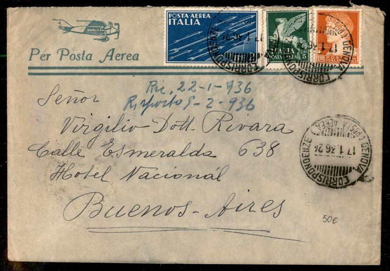 Italia / Regno / Vittorio Emanuele III / Aerogrammi