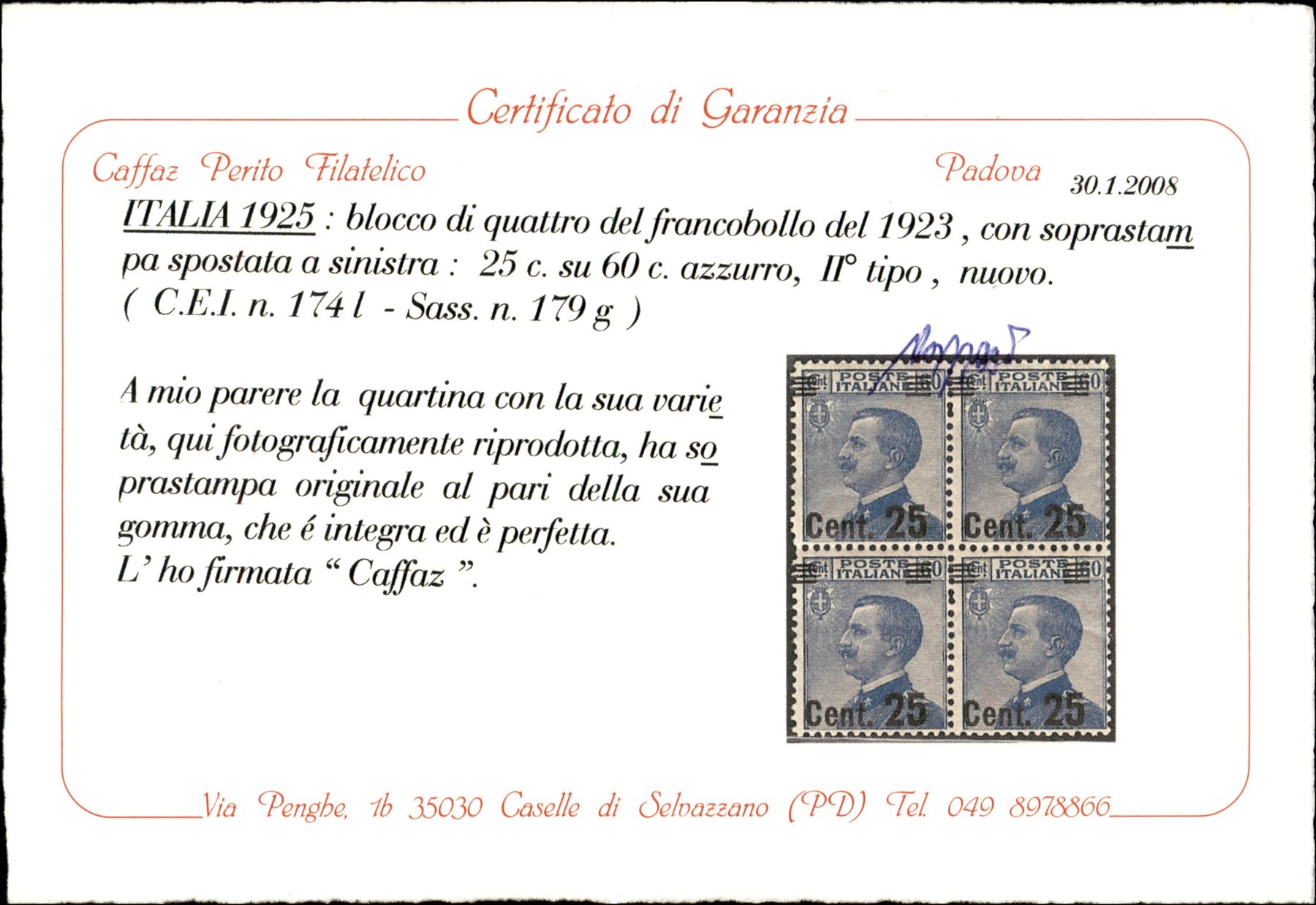 Italia / Regno / Vittorio Emanuele III / Posta Ordinaria