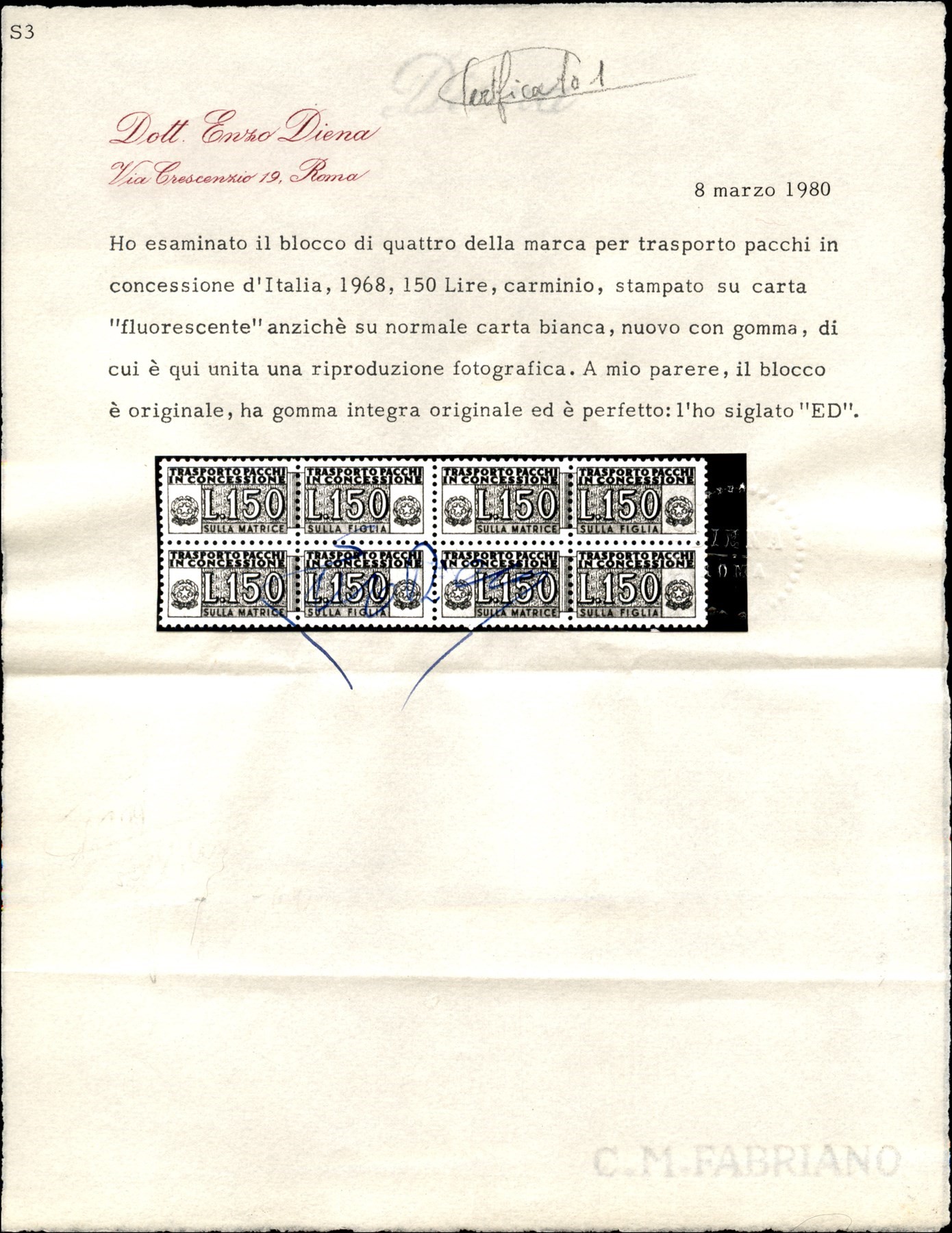 Italia / Repubblica / Pacchi in Concessione