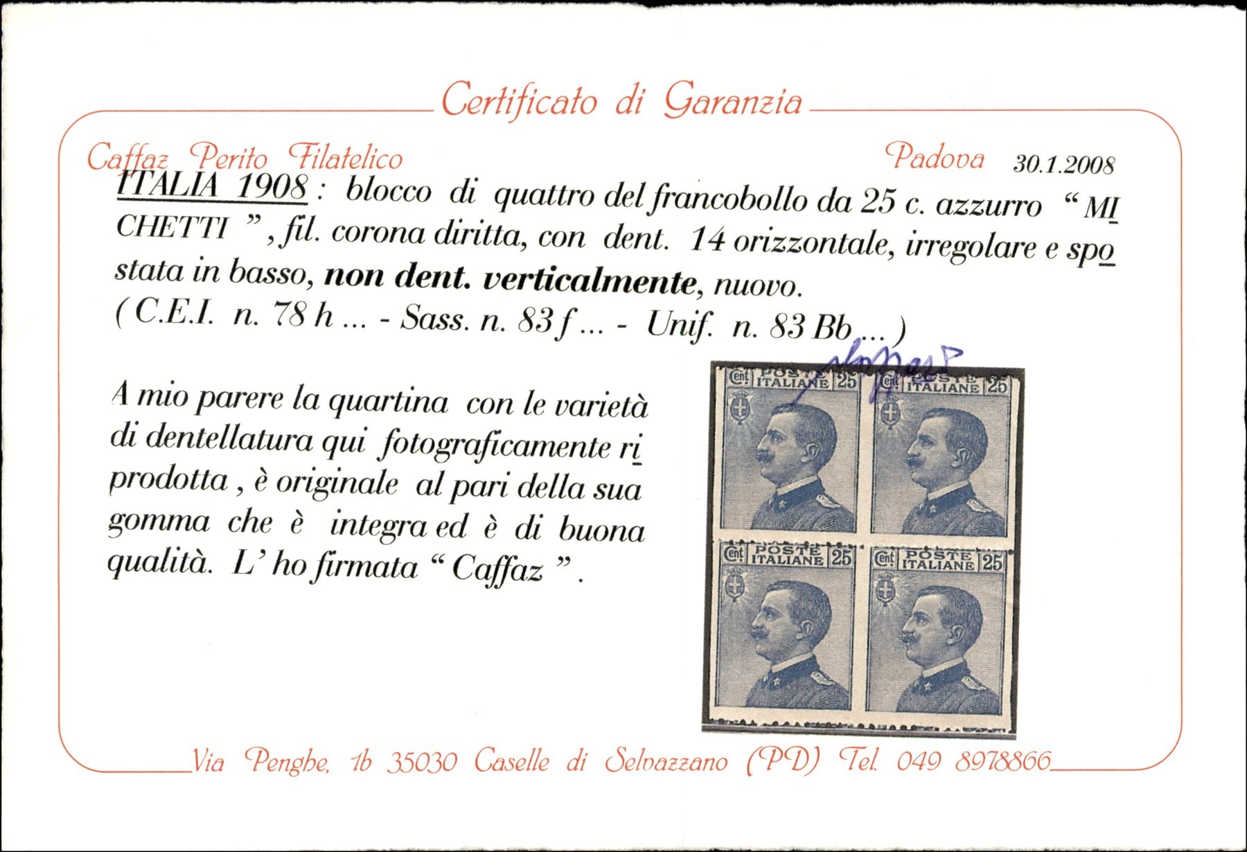 Italia / Regno / Vittorio Emanuele III / Posta Ordinaria