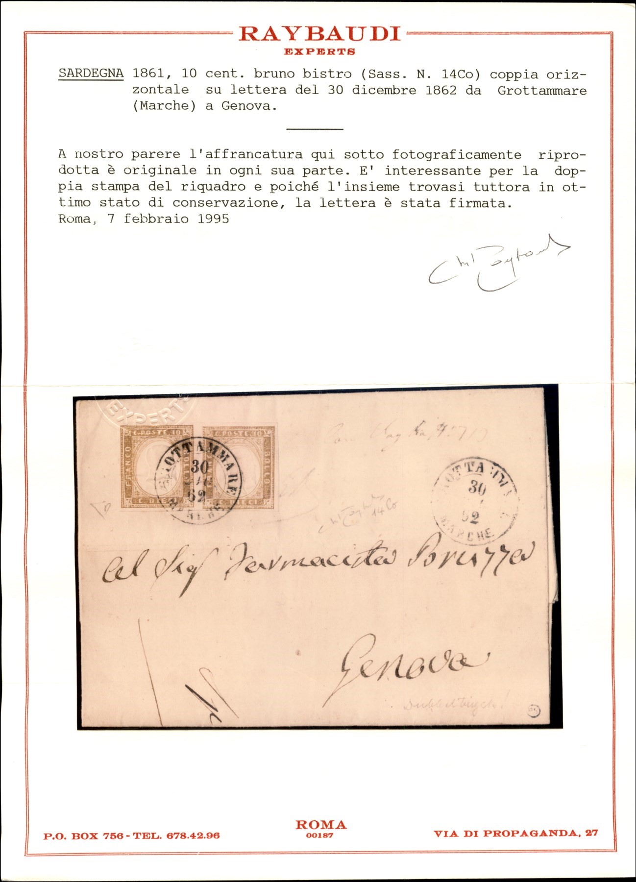 ITALIA / Antichi Stati Italiani / Sardegna / Posta ordinaria