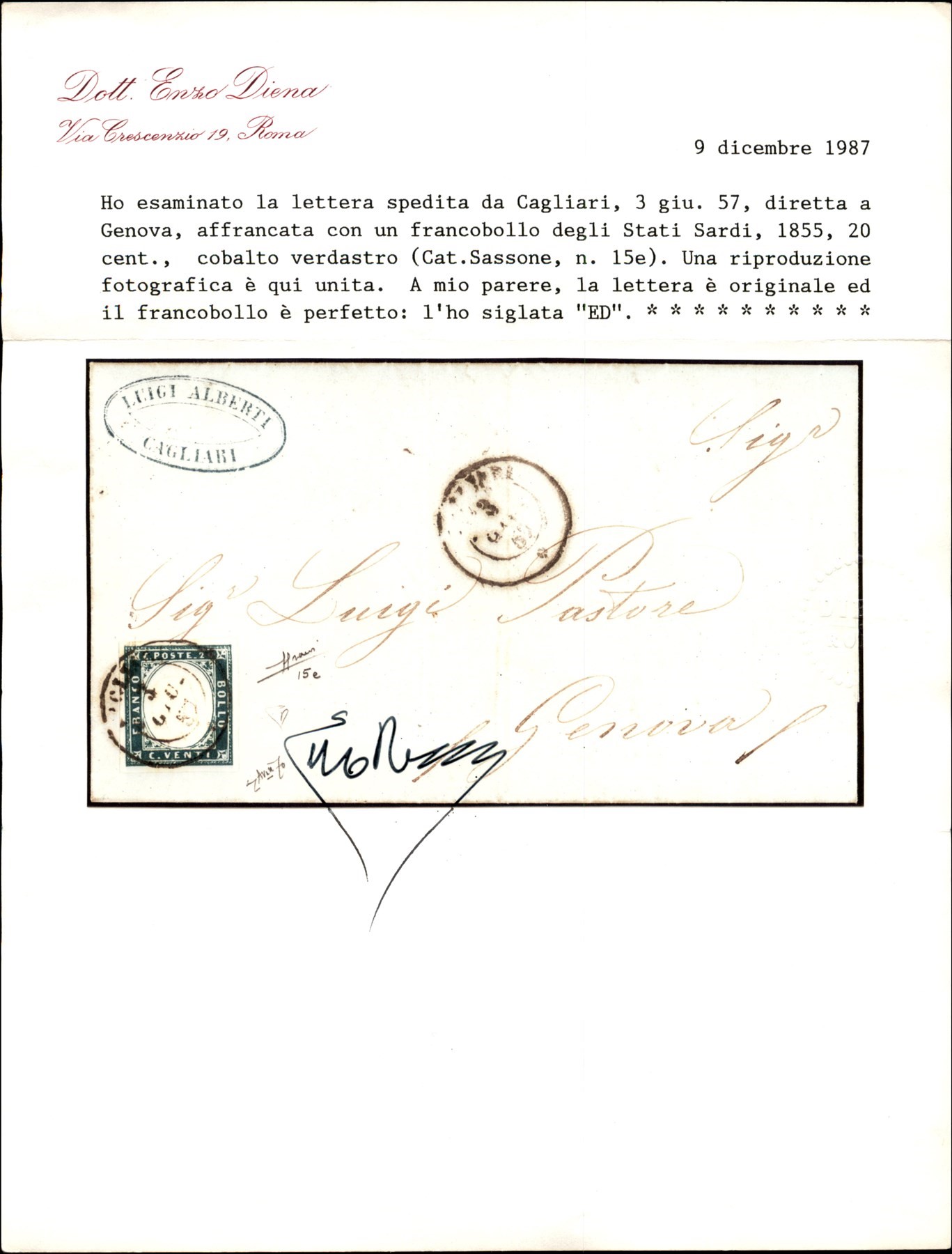 ITALIA / Antichi Stati Italiani / Sardegna / Posta ordinaria