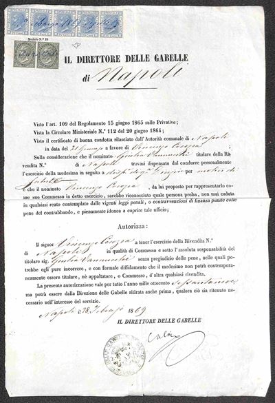 Italia / Regno / Vittorio Emanuele II / Posta Ordinaria