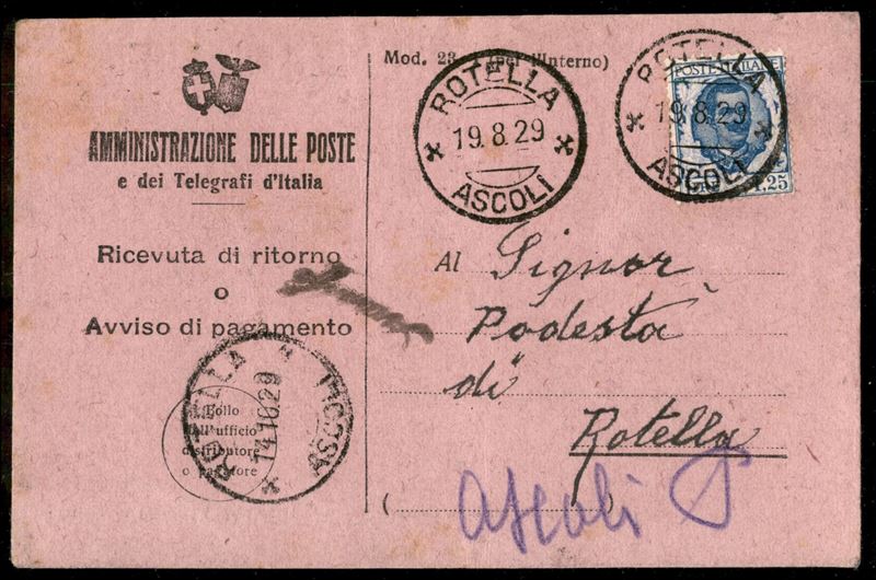 Italia / Regno / Vittorio Emanuele III / Posta Ordinaria