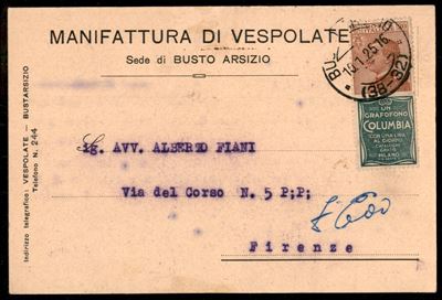 Italia / Regno / Vittorio Emanuele III / Francobolli Pubblicitari