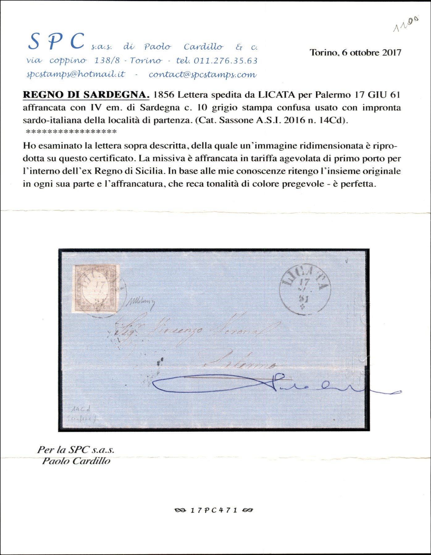 Italia / Antichi Stati Italiani / Sicilia / Posta Ordinaria