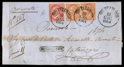 Italia / Regno / Vittorio Emanuele II / Posta Ordinaria