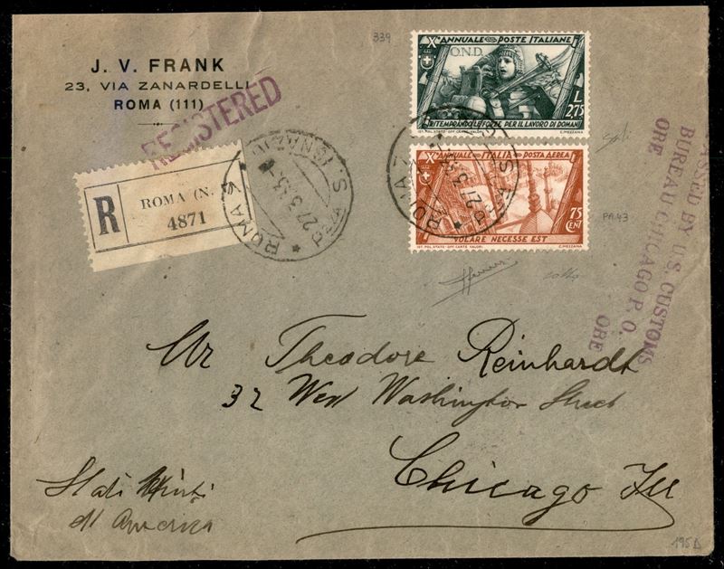 Italia / Regno / Vittorio Emanuele III / Posta Ordinaria + Aerea