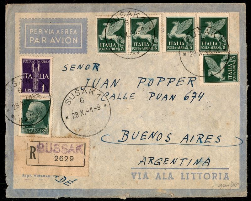 Italia / Regno / Vittorio Emanuele III / Aerogrammi