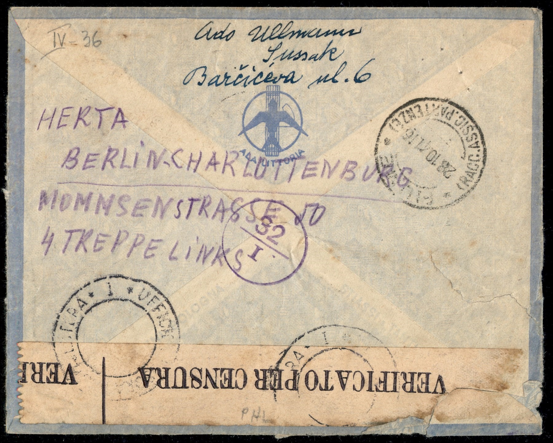 Italia / Regno / Vittorio Emanuele III / Aerogrammi