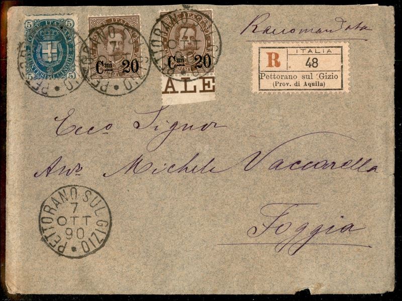 Italia / Regno / Umberto i / Posta Ordinaria