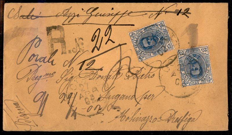 Italia / Regno / Umberto i / Posta Ordinaria