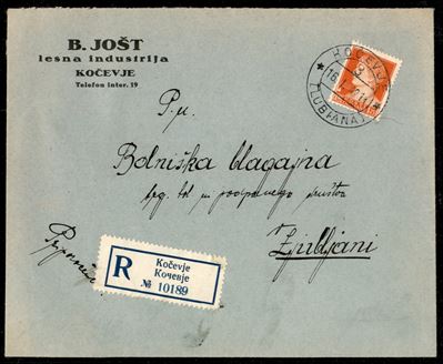 Italia / Occupazioni II Guerra Mondiale / Lubiana / Posta Ordinaria