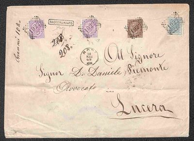 Italia / Regno / Vittorio Emanuele II / Posta Ordinaria