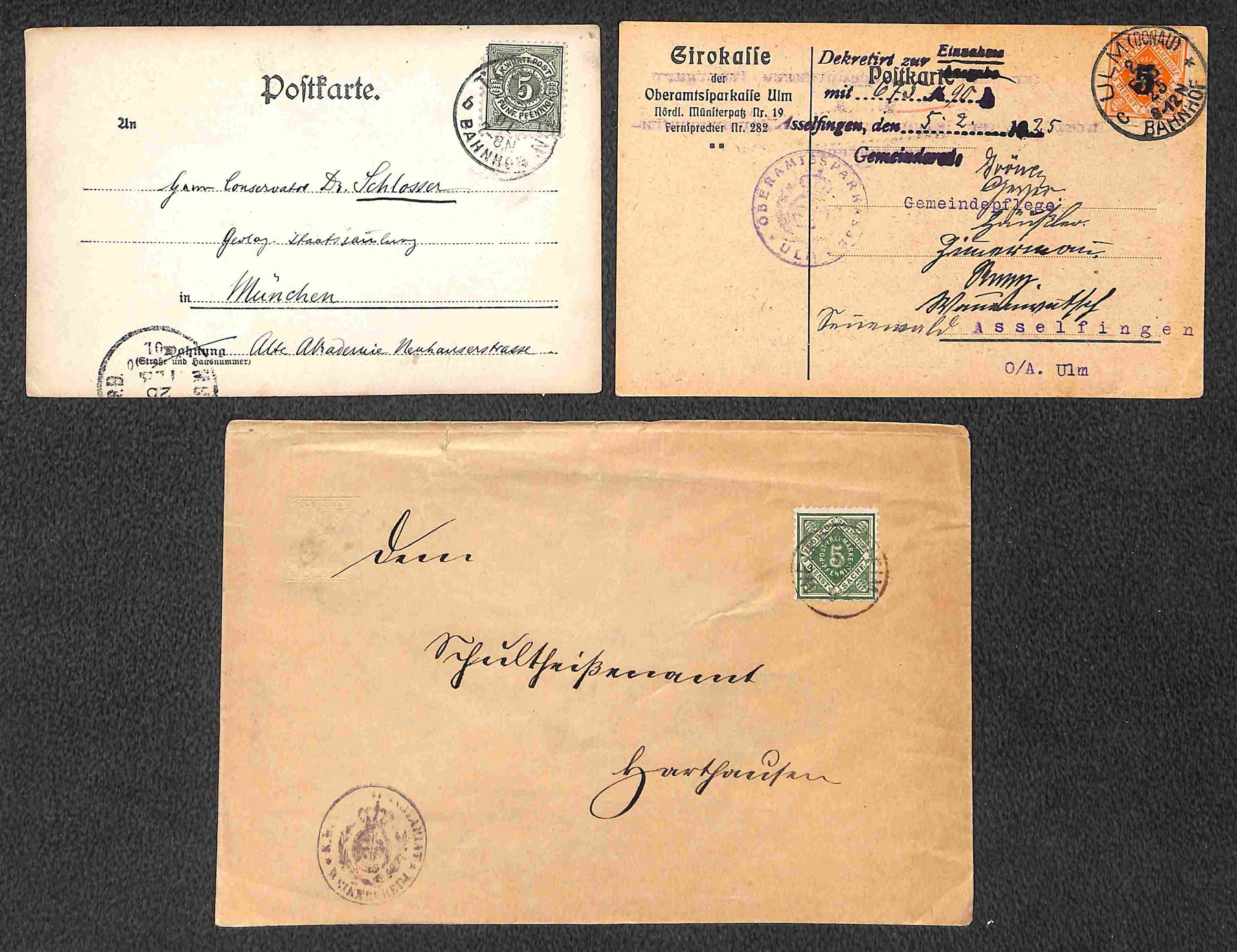 Germania / Antichi Stati Italiani / Wurttemberg / Posta Ordinaria