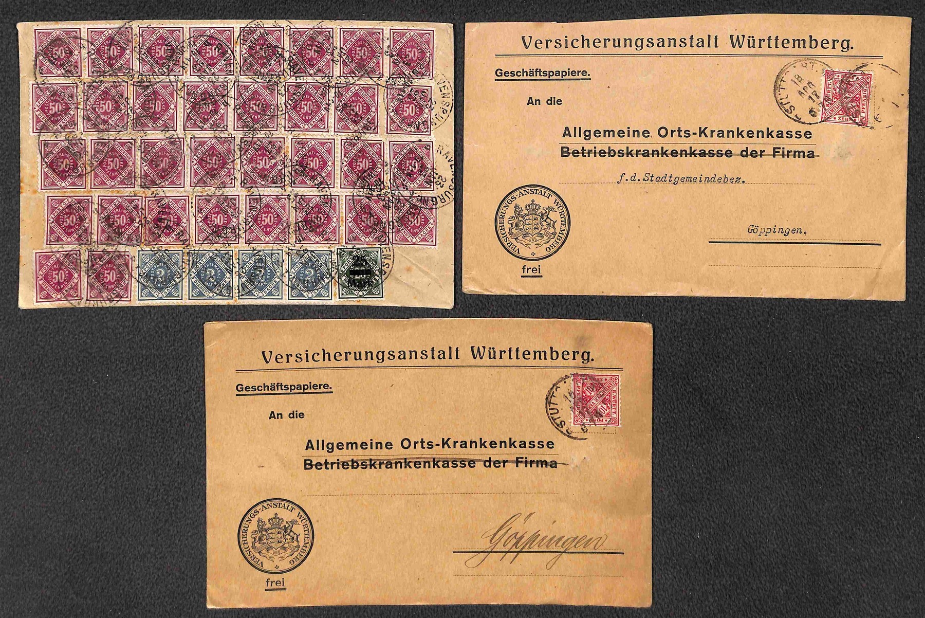 Germania / Antichi Stati Italiani / Wurttemberg / Posta Ordinaria