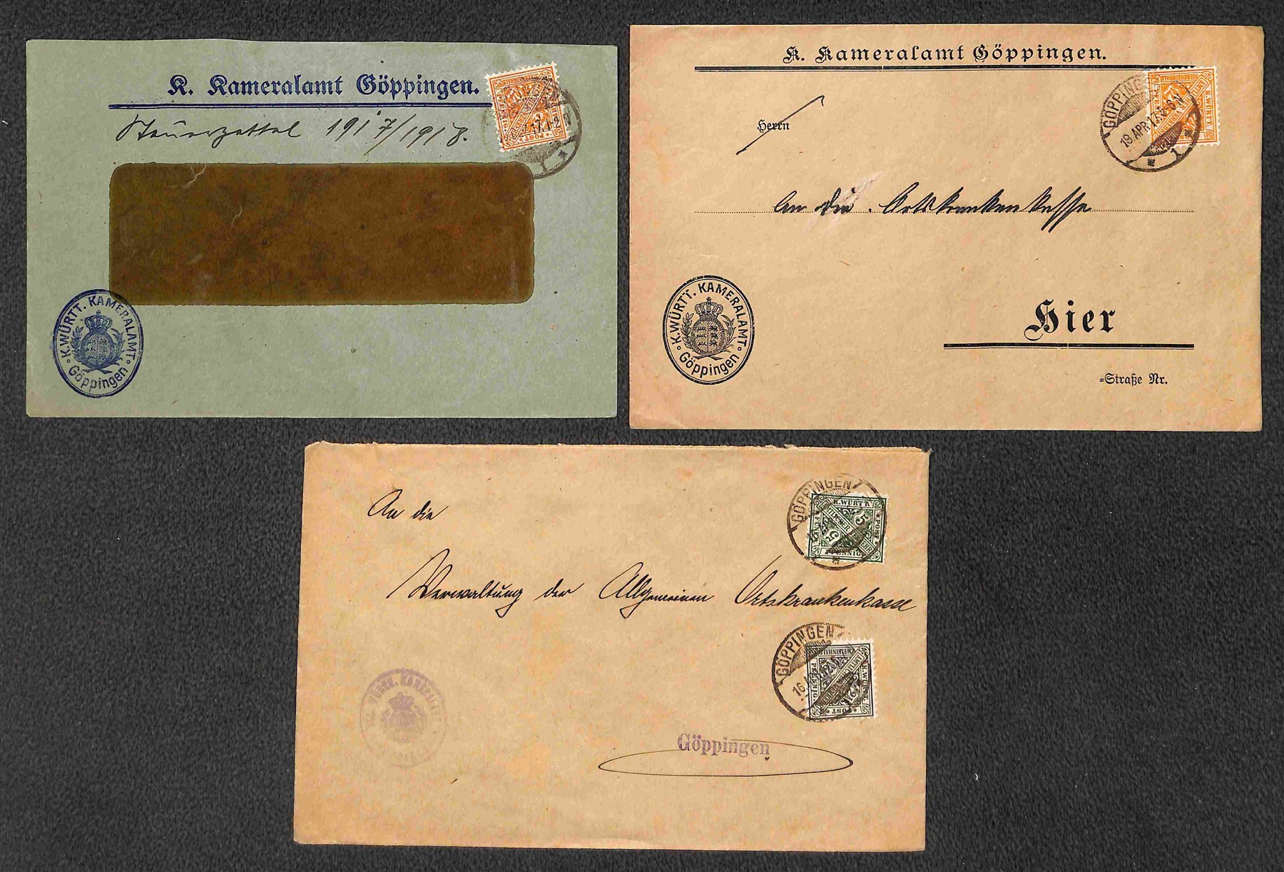 Germania / Antichi Stati Italiani / Wurttemberg / Posta Ordinaria