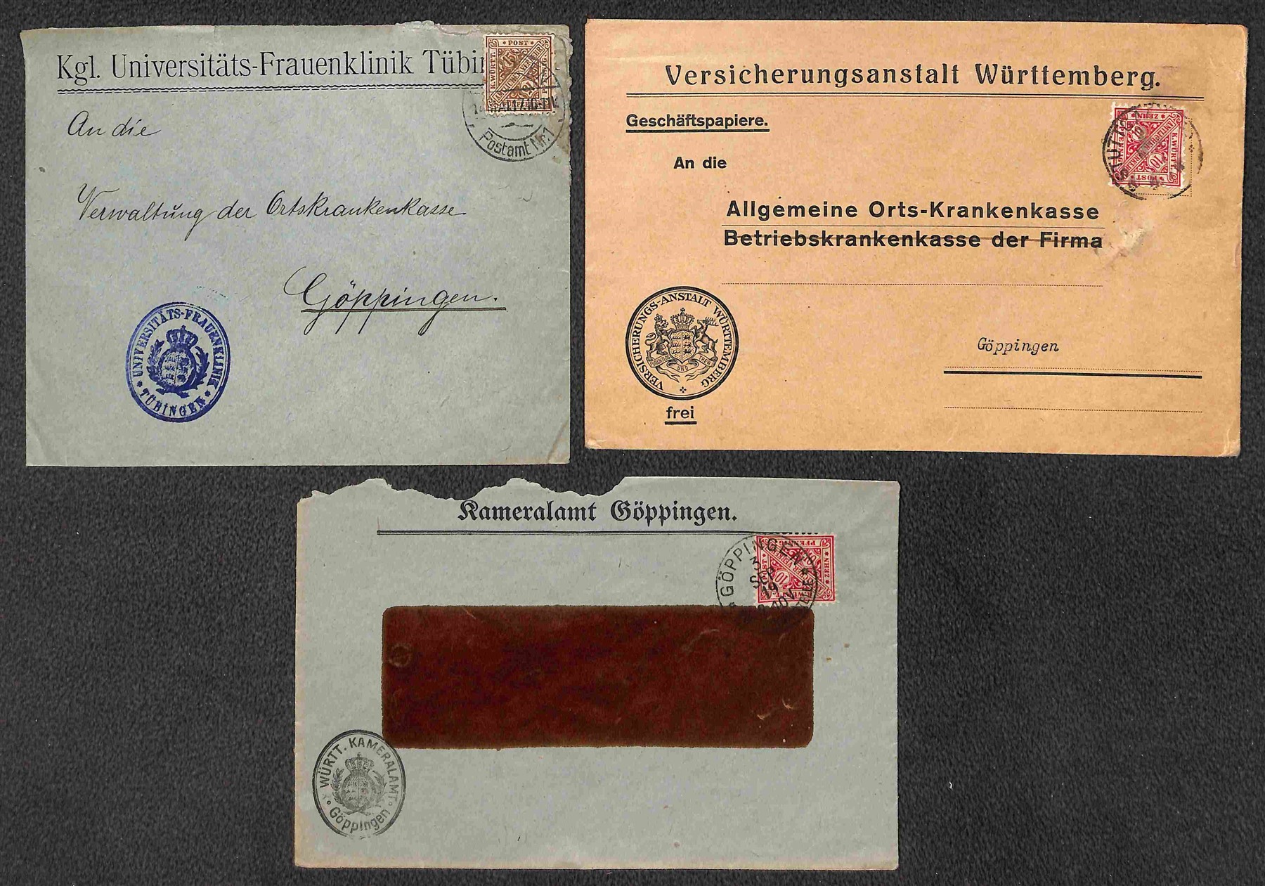 Germania / Antichi Stati Italiani / Wurttemberg / Posta Ordinaria
