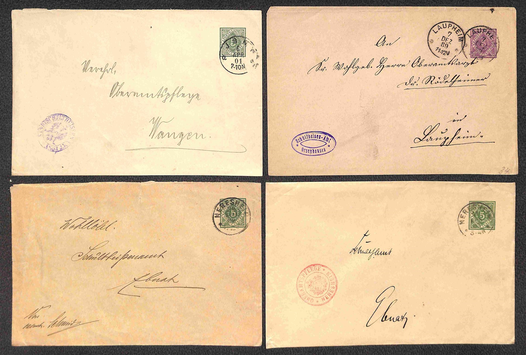 Germania / Antichi Stati Italiani / Wurttemberg / Posta Ordinaria