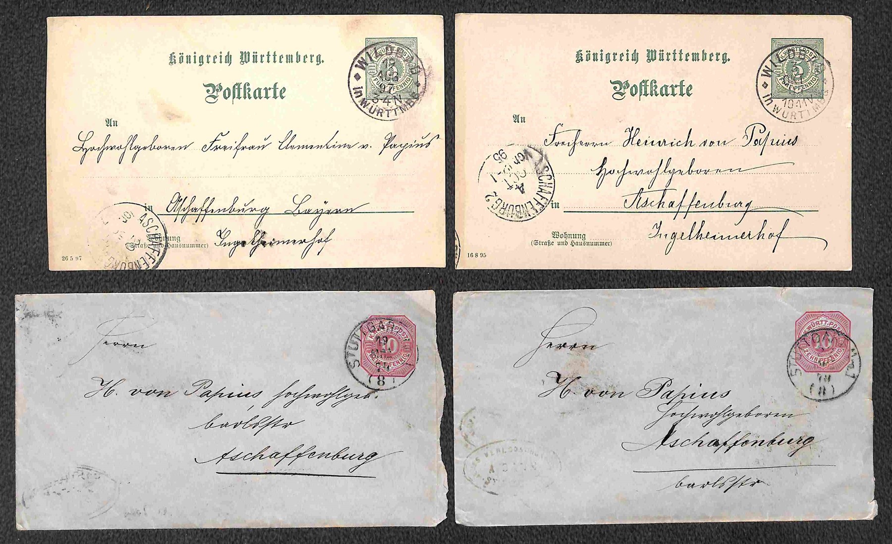 Germania / Antichi Stati Italiani / Wurttemberg / Posta Ordinaria