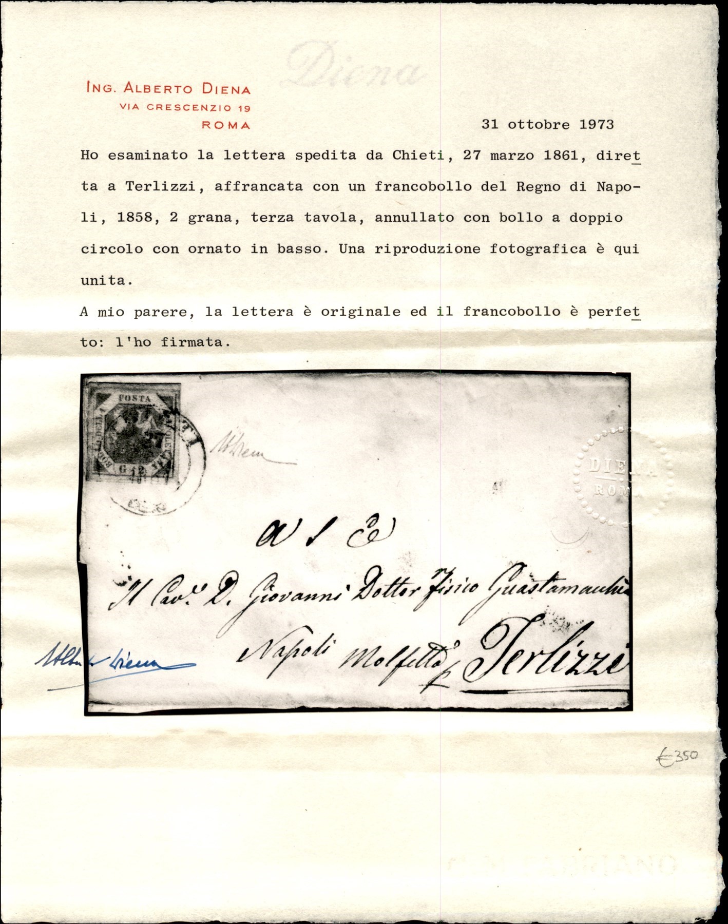 ITALIA / Antichi Stati Italiani / Napoli / Posta ordinaria