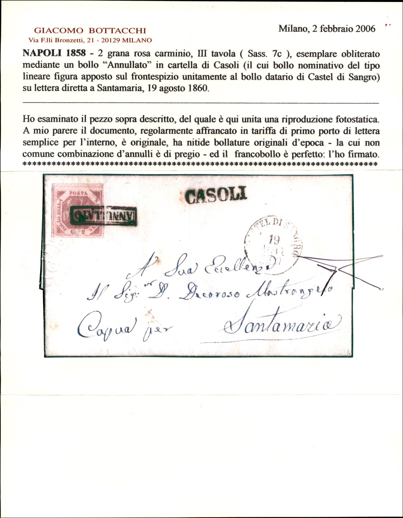 ITALIA / Antichi Stati Italiani / Napoli / Posta ordinaria