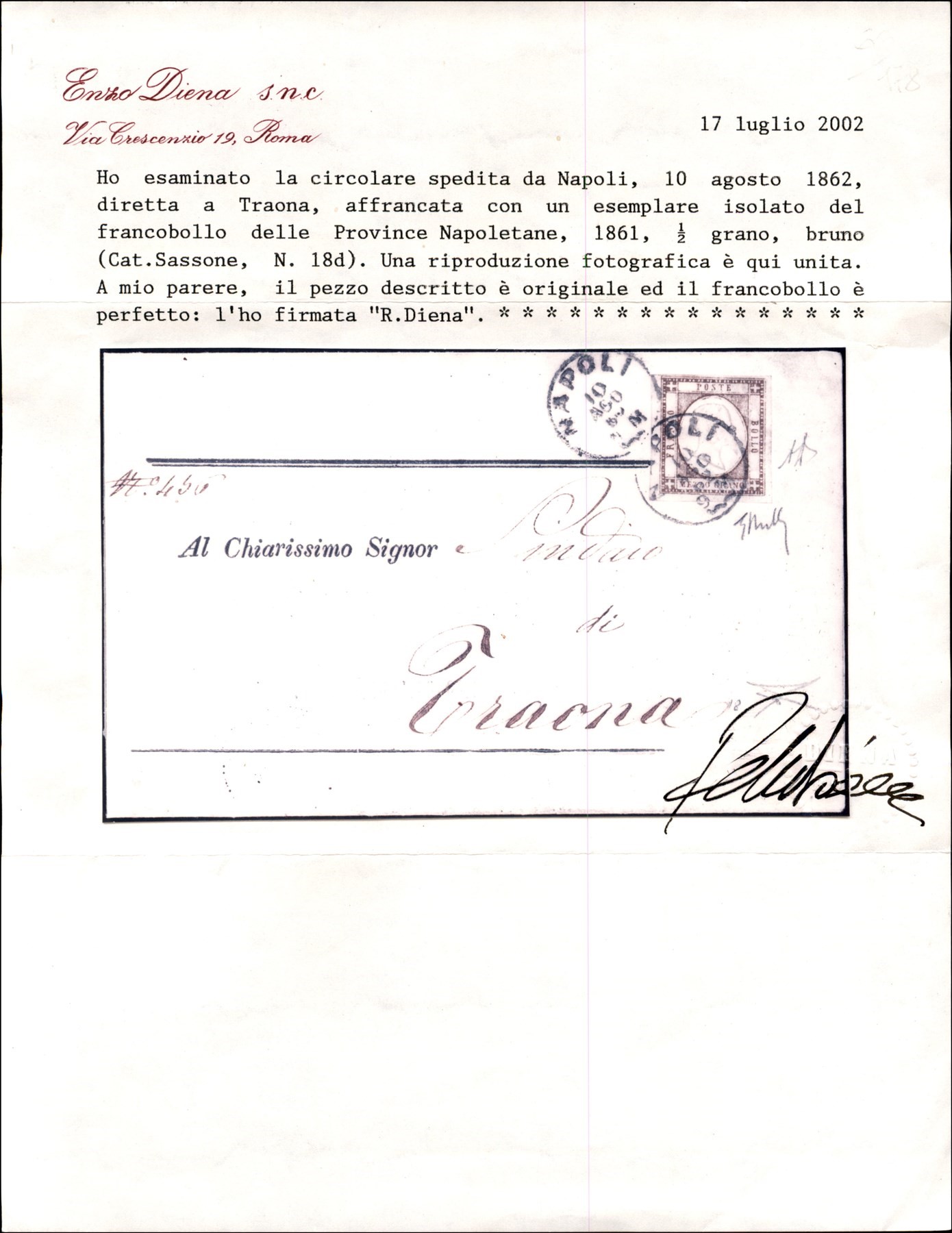 ITALIA / Antichi Stati Italiani / Province Napoletane / Posta ordinaria