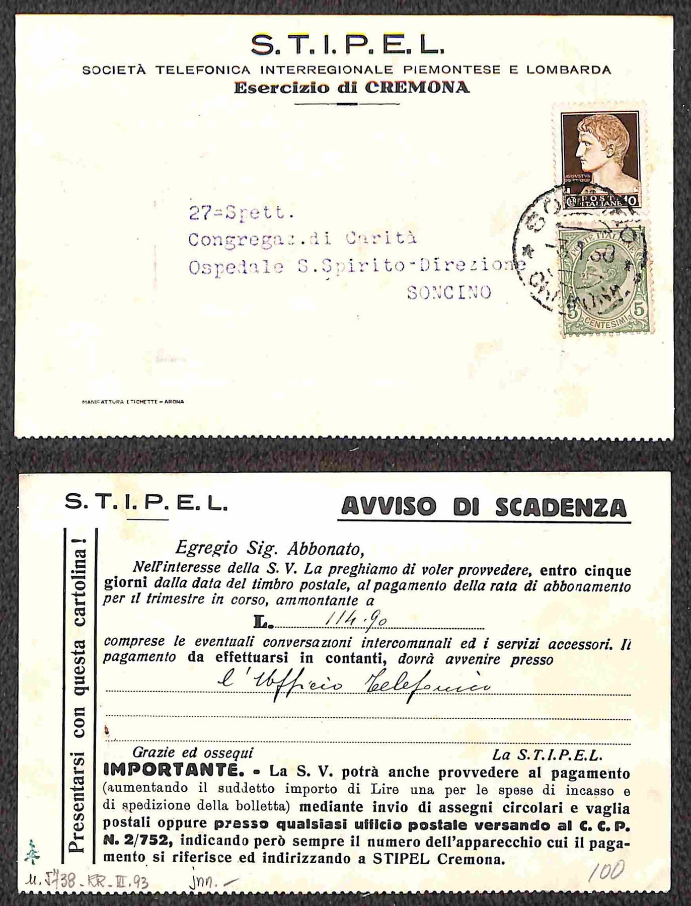 Italia / Regno / Posta Ordinaria