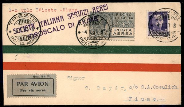 ITALIA / Regno / Vittorio Emanuele III / Posta aerea