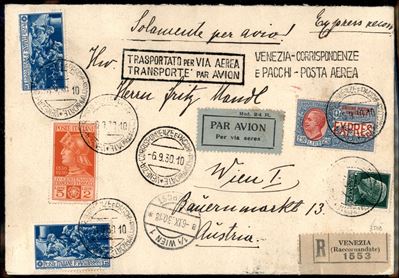 Italia / Regno / Vittorio Emanuele III / Posta Aerea