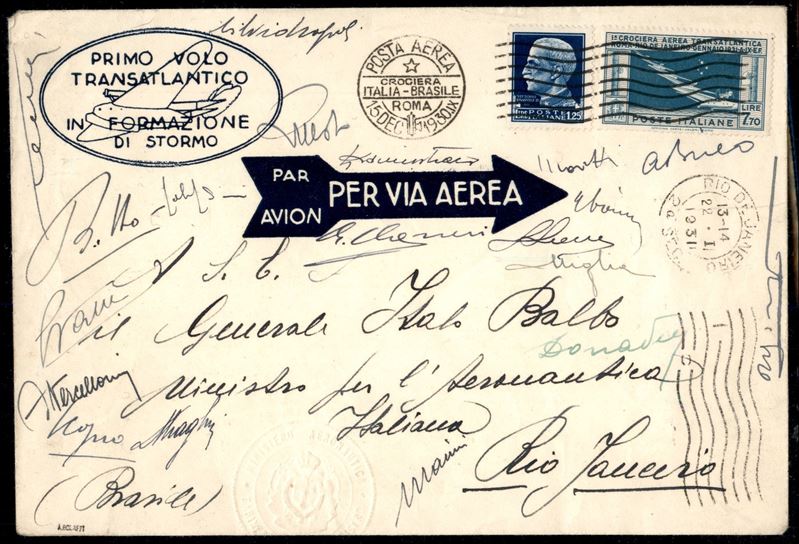 Italia / Regno / Vittorio Emanuele III / Posta Aerea
