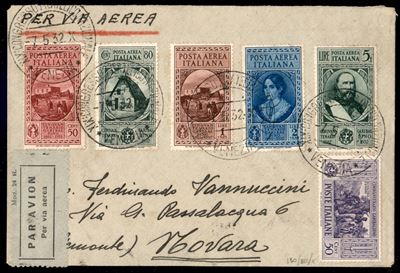 Italia / Regno / Vittorio Emanuele II / Posta Aerea