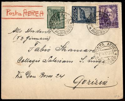 Italia / Colonie / Egeo / Posta Aerea