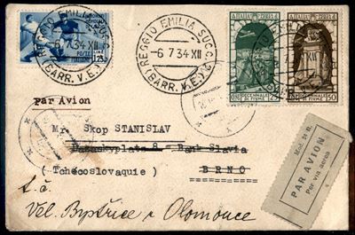 Italia / Regno / Vittorio Emanuele III / Posta Ordinaria + Aerea