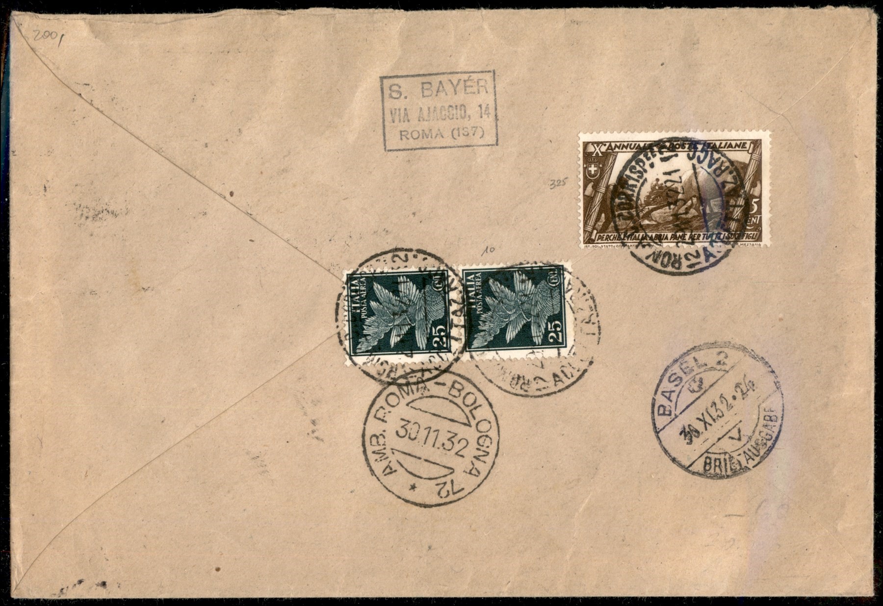 Italia / Regno / Vittorio Emanuele III / Posta Aerea