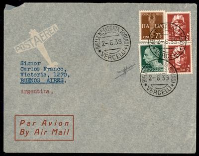 Italia / Regno / Vittorio Emanuele III / Posta Aerea