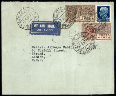 Italia / Regno / Vittorio Emanuele III / Posta Aerea