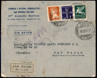 Italia / Regno / Vittorio Emanuele III / Posta Aerea