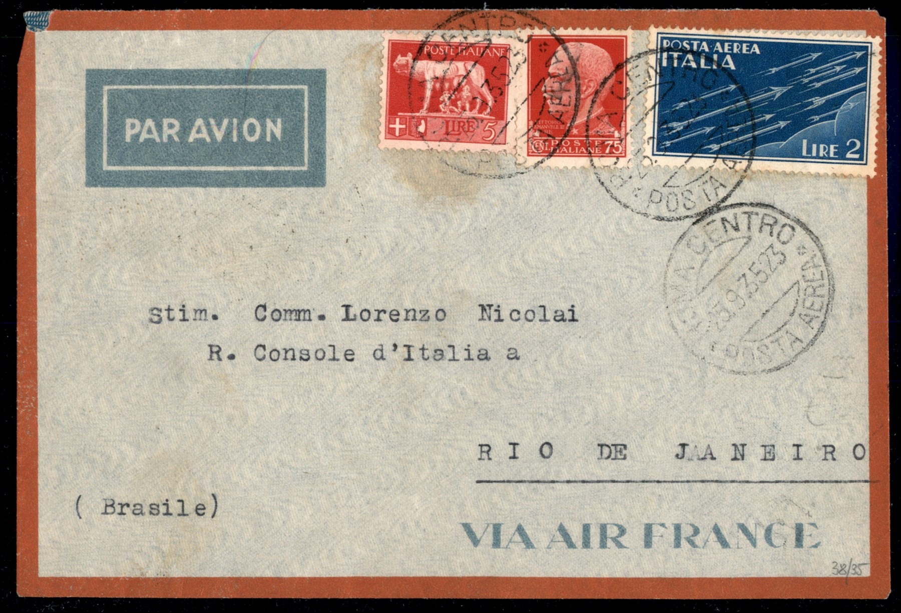 Italia / Regno / Vittorio Emanuele III / Posta Aerea
